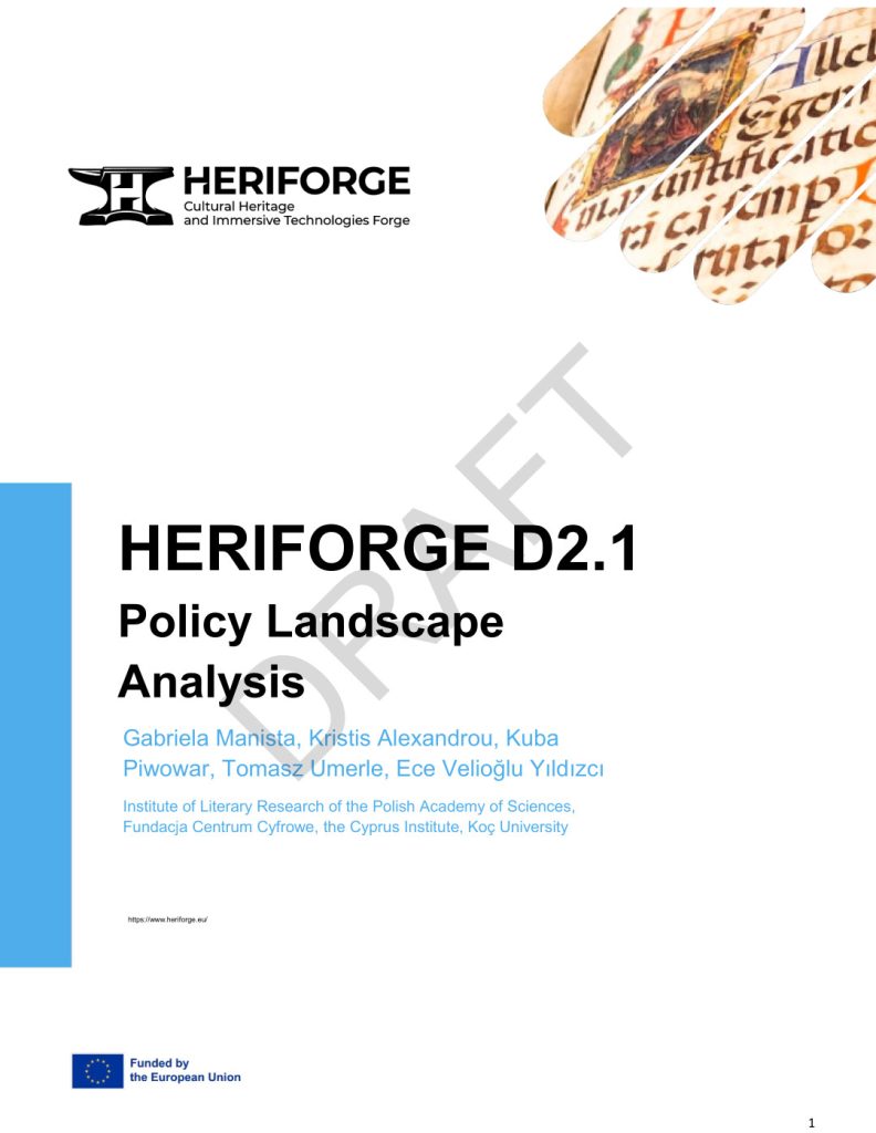HERIFORGE D2.1 Policy Landscape Analysis