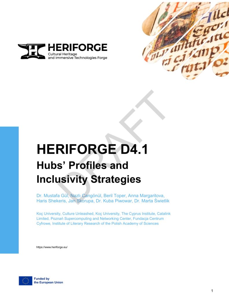 HERIFORGE D4.1 Hubs’ Profiles and Inclusivity Strategies