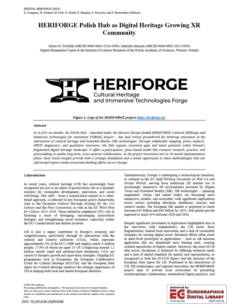 HERIFORGE D2.1 Policy Landscape Analysis