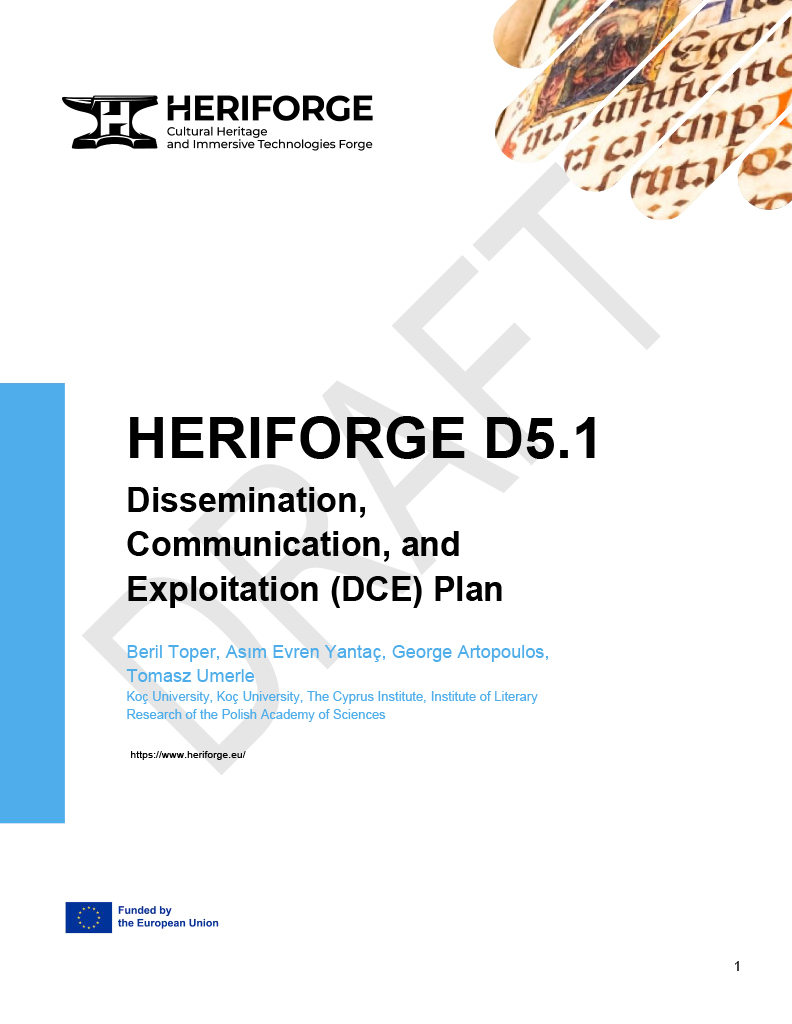 HERIFORGE D5.1 Dissemination, Communication, and Exploitation (DCE) Plan