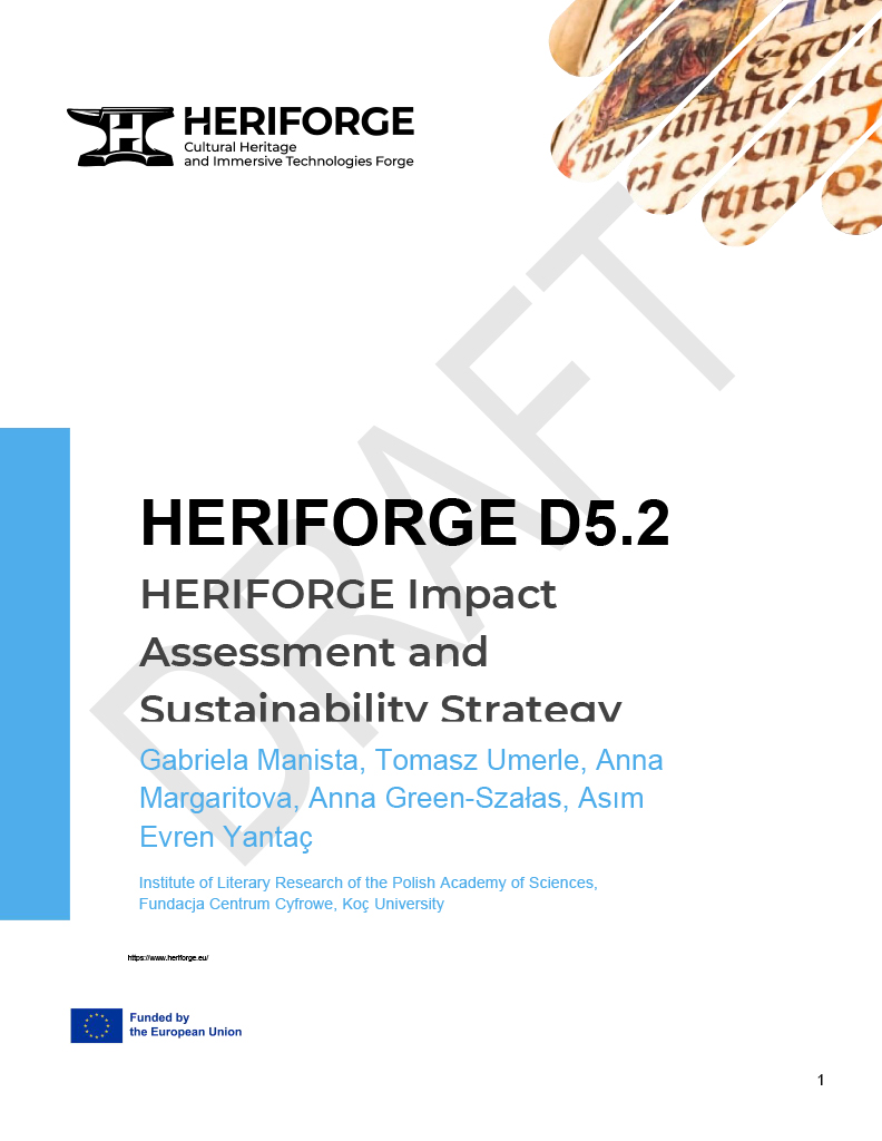 HERIFORGE D5.2 HERIFORGE Impact Assessment and Sustainability Strategy